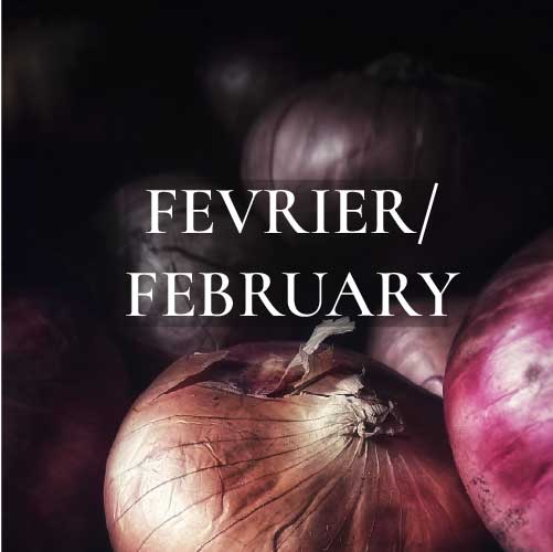 Red onions and produce available in February