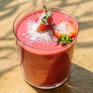A Classic Healthy Strawberry Smoothie