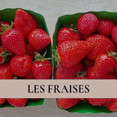 Strawberries grown and picked by Les Jardins D'Esmée